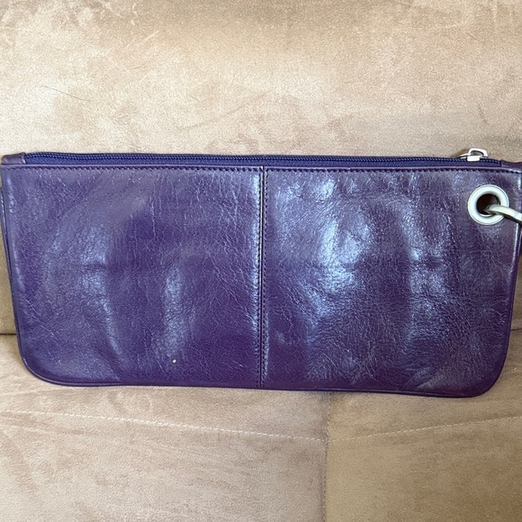 HOBO Purple Leather Clutch - Picture 3 of 5